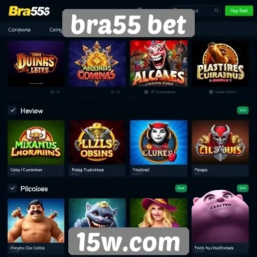 Perfil dos jogos disponíveis no bra55 bet